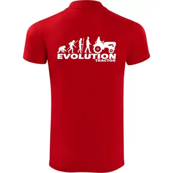 Pánská košile Evoluce traktor - Polokošile Victory sportovní (dresovina) - 3XL ( Červená )