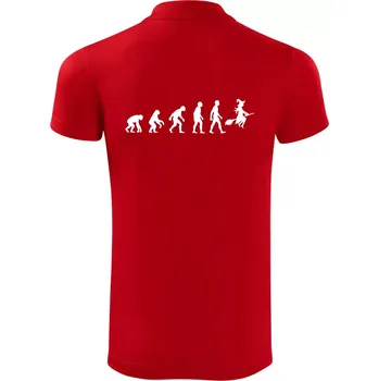 Pánská košile Evoluce čarodějnice - Polokošile Victory sportovní (dresovina) - 3XL ( Červená )