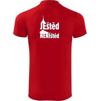 Pánská košile Ještěd neníštěd - Polokošile Victory sportovní (dresovina) - S ( Červená )