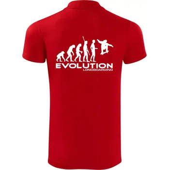 Pánská košile Evoluce longboard jump - Polokošile Victory sportovní (dresovina) - 2XL ( Červená )