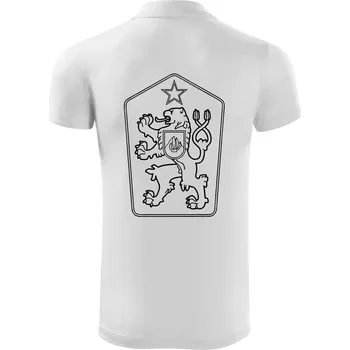 Pánská košile ČSSR znak - Polokošile Victory sportovní (dresovina) - 3XL ( Bílá )