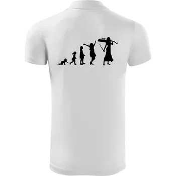 Pánská košile Evoluce cellistka - Polokošile Victory sportovní (dresovina) - 3XL ( Bílá )