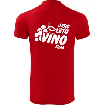 Pánská košile Jaro, léto, víno, zima - Polokošile Victory sportovní (dresovina) - 3XL ( Červená )