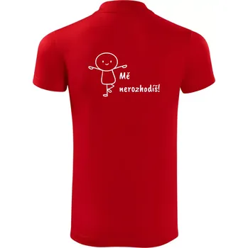 Pánská košile Mě nerozhodíš - Polokošile Victory sportovní (dresovina) - L ( Červená )
