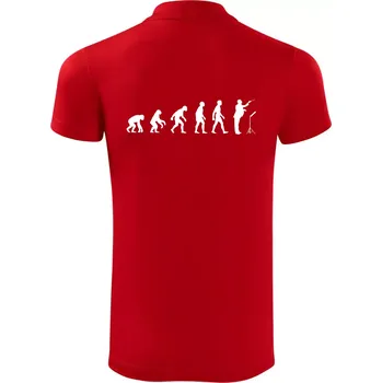 Pánská košile Evoluce sbormistr z boku - Polokošile Victory sportovní (dresovina) - XL ( Červená )