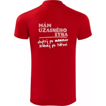 Pánská košile Mám úžasného syna - Polokošile Victory sportovní (dresovina) - 3XL ( Červená )
