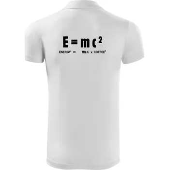 Pánská košile Teorie relativity mléko a káva - Polokošile Victory sportovní (dresovina) - 3XL ( Bílá )
