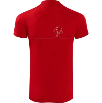 Pánská košile Strom s ptáčkem linka - Polokošile Victory sportovní (dresovina) - 3XL ( Červená )