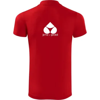Pánská košile Jsme v prdeli - Polokošile Victory sportovní (dresovina) - M ( Červená )