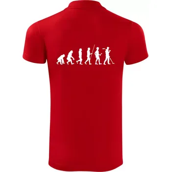 Pánská košile Evoluce detektor - Polokošile Victory sportovní (dresovina) - 2XL ( Červená )