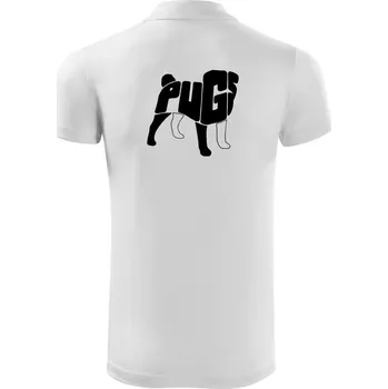 Pánská košile Mops - nazev v těle - Polokošile Victory sportovní (dresovina) - M ( Bílá )