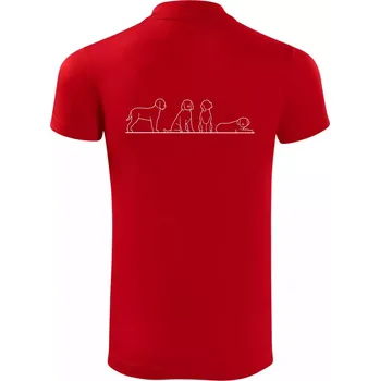 Pánská košile Lagotto romagnolo postavy linka - Polokošile Victory sportovní (dresovina) - 3XL ( Červená )