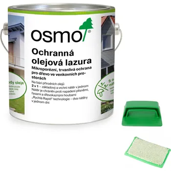 Olej na dřevo OSMO Ochranná olejová lazura 2,5 l - 726 šedá kůra + Dárek zdarma