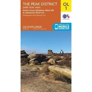 Encyklopedie The Peak District [EN] (2019, Skládaná mapa, Ordnance Survey)