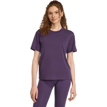 Dámské bavlněné tričko adidas Essentials Small Logo fialové JY4966 XL