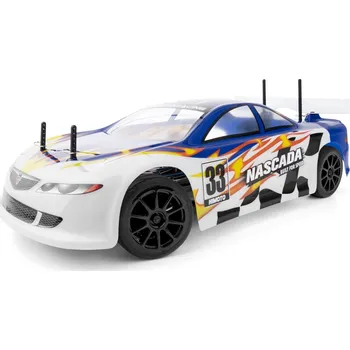 RC model auta HiMOTO 1:10 Onroad NASCADA 2,4 GHz RTR set, modrá