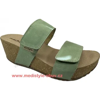Dámská zdravotní obuv MEDISTYLE VANESA vych. obuv světle zelená , růžová - 42