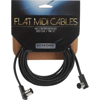 Příslušenství ke zvukové technice Rockboard Flat MIDI Cable Black 500 cm + prodloužená záruka 3 roky
