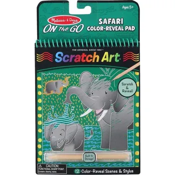 vyškrabávací obrázek Škrabací obrázky 12 ks - Safari