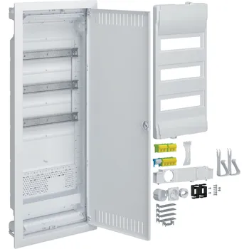 Rozvaděč Hager VU603NWH Rozvodnice volta hybrid zapuštěná, 36 mod., s 1 MP, plechová perf. dvířka