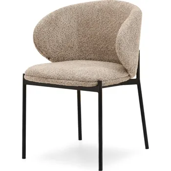 Křeslo Mebel Partner Marleen (tmavobéžová + černá)