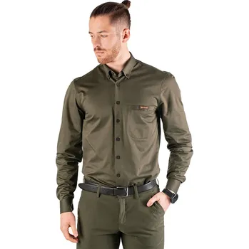 Pánská košile TAGART Pánská lovecká košile Tagart Porto Green 100% bavlna S ZELENÁ