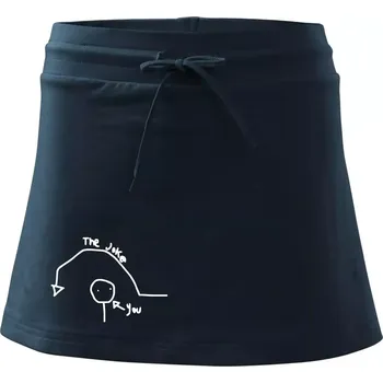 Dámská sukně Vtip a ty - Sportovní sukně - two in one - XL ( Námořní modrá (velmi tmavá - téměř černá) )