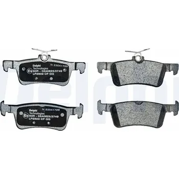 Brzdová destička Sada brzdových destiček, kotoučová brzda DELPHI LP2503