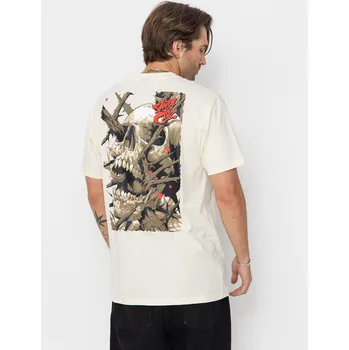 Pánské tričko Santa Cruz Pace Deathtrap (unbleached cotton) XXL, béžová