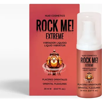 Lubrikační gel Nuei Rock Me! Liquid Vibrator Oriental Pleasures 20 ml, stimulační gel s vibračním efektem a orientální příchutí