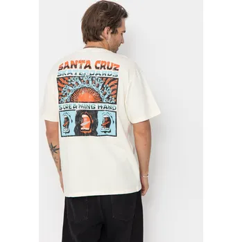 Pánské tričko Santa Cruz VTG Screaming Connect (unbleached cotton) XXL, béžová