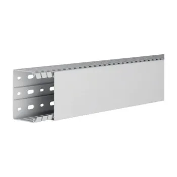 kabelová chránička TEHALIT Kanál HA760080 propojovací, s víkem, 60x80, barva šedá, délka 2m HA760080