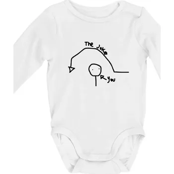 Vtip a ty - Body kojenecké s dlouhým rukávem - Dlouhý r. 3-6 měs ( Bílá )