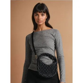 Kabelka Sinsay - Prošívaná taška - černá - 600EK-99X - 600EK-99X-ONE