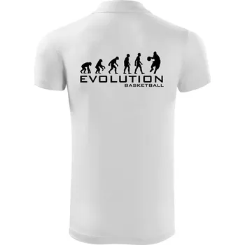 Pánská košile Evoluce Basketball - Polokošile Victory sportovní (dresovina) - L ( Bílá )