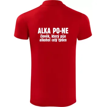 Pánská košile Alkapone - Polokošile Victory sportovní (dresovina) - 2XL ( Červená )