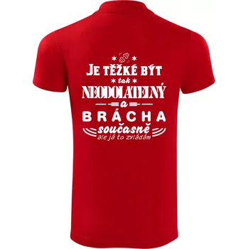 Pánská košile Je těžké být neodolatelný traktorista - Polokošile Victory sportovní (dresovina) - M ( Červená )