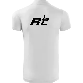 Pánská košile RC nápis ovladač - Polokošile Victory sportovní (dresovina) - 3XL ( Bílá )