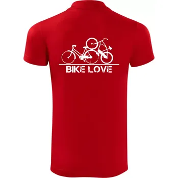 Pánská košile Bike love - Polokošile Victory sportovní (dresovina) - L ( Červená )