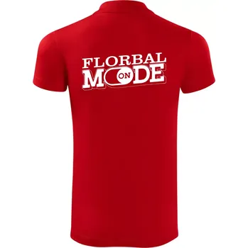 Pánská košile Florbal mode - Polokošile Victory sportovní (dresovina) - S ( Červená )