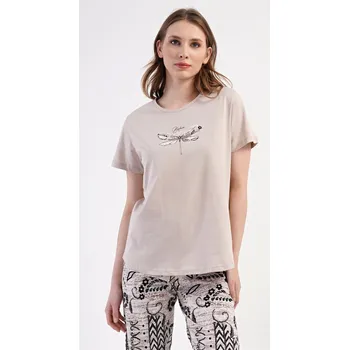 Dámské noční prádlo Elena kapri pyžamo pro ženy, béžová 4XL i232_10197_55455957:béžová 4XL