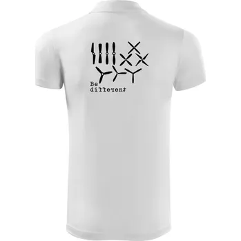 Pánská košile Dron Be different - Polokošile Victory sportovní (dresovina) - S ( Bílá )