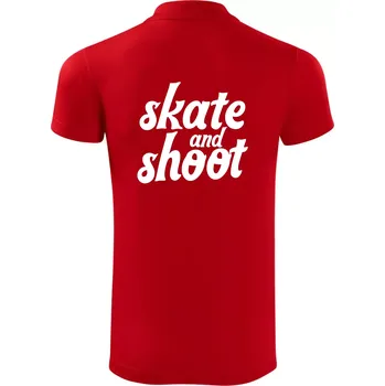 Pánská košile Biatlon skate and shoot - Polokošile Victory sportovní (dresovina) - 3XL ( Červená )