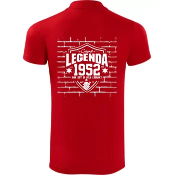 Pánská košile Zedník - legenda - 1952 - Polokošile Victory sportovní (dresovina) - L ( Červená )