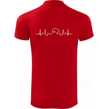 Pánská košile Labrador EKG - Polokošile Victory sportovní (dresovina) - S ( Červená )