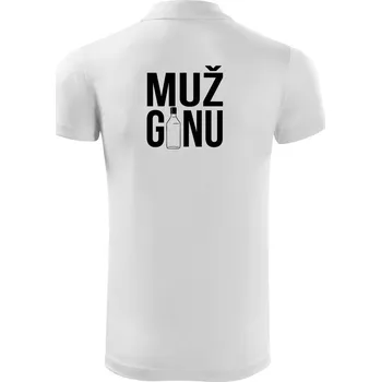Pánská košile Muž ginu - Polokošile Victory sportovní (dresovina) - L ( Bílá )
