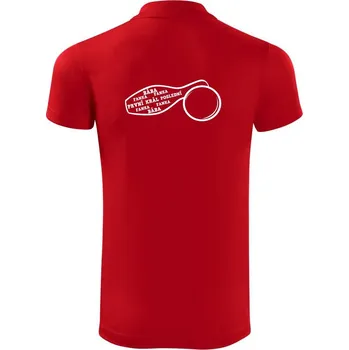 Pánská košile Kuželky názvy - Polokošile Victory sportovní (dresovina) - 2XL ( Červená )
