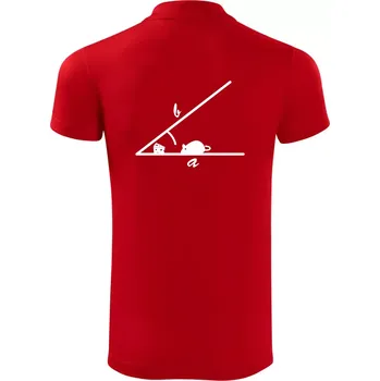 Pánská košile Matematická myš - Polokošile Victory sportovní (dresovina) - S ( Červená )