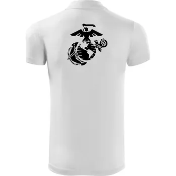 Pánská košile United Marines logo - Polokošile Victory sportovní (dresovina) - 3XL ( Bílá )