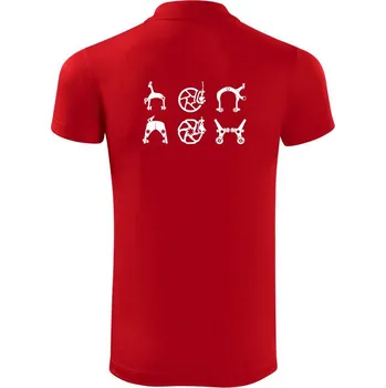 Pánská košile Cyclo brzdy - Polokošile Victory sportovní (dresovina) - S ( Červená )